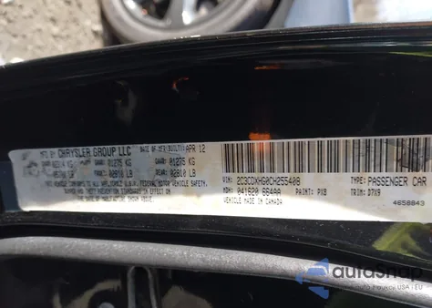 2012 Dodge Charger Sxt z USA, uszkodzony, nr VIN 2C3CDXHG0CH255408